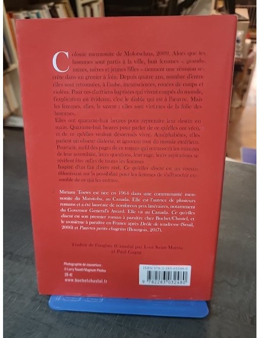 Ce qu'elles disent de Toews Miriam