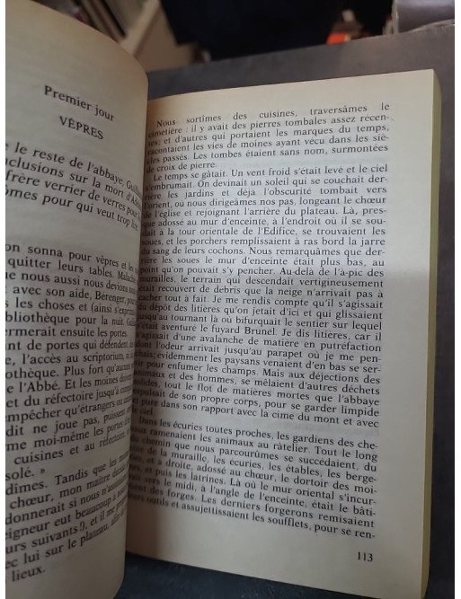 Le nom de la rose d'Eco Umberto