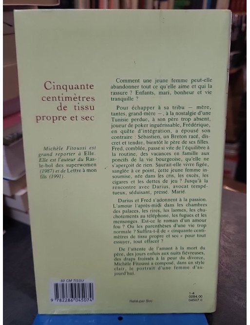 Cinquante centimetres de tissu propre et sec. de Michèle Fitoussi