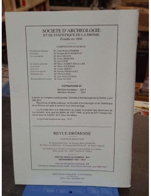 Revue Dromoise N° 485 - Septembre 1997 - Archéologie, Histoire, Géographie
