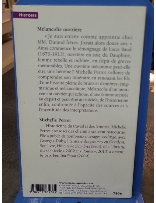 Mélancolie ouvrière par Michelle Perrot