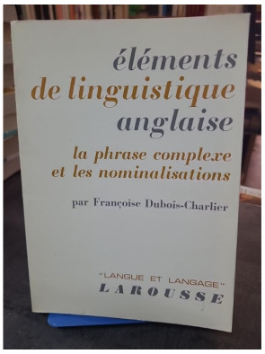 Éléments de linguistique...