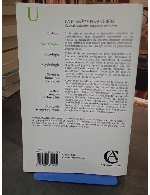 La planète financière - Capital, pouvoirs, espace et territoires, par Laurent Carroué