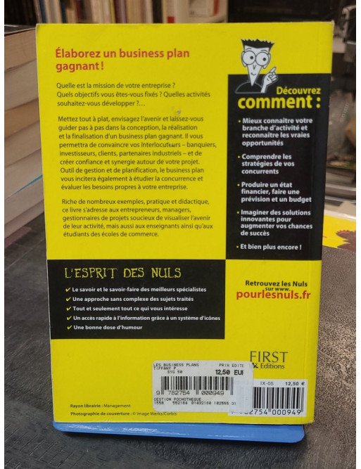 Business plans Poche Pour les nuls par Paul Tiffany : Élaborez un plan gagnant