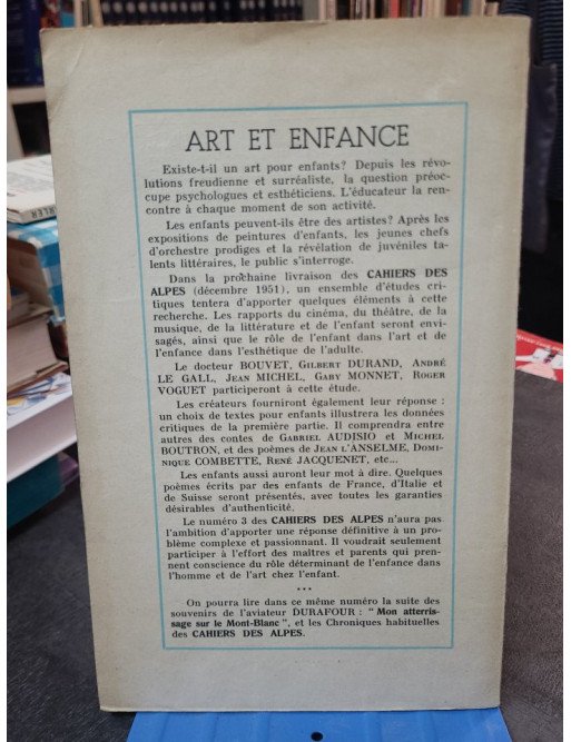Les cahiers des alpes, n°2 - Novembre 1951, un document sur la région alpine.