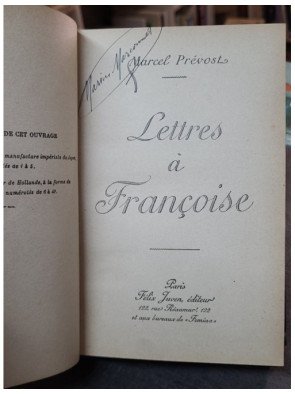 Lettres à Françoise