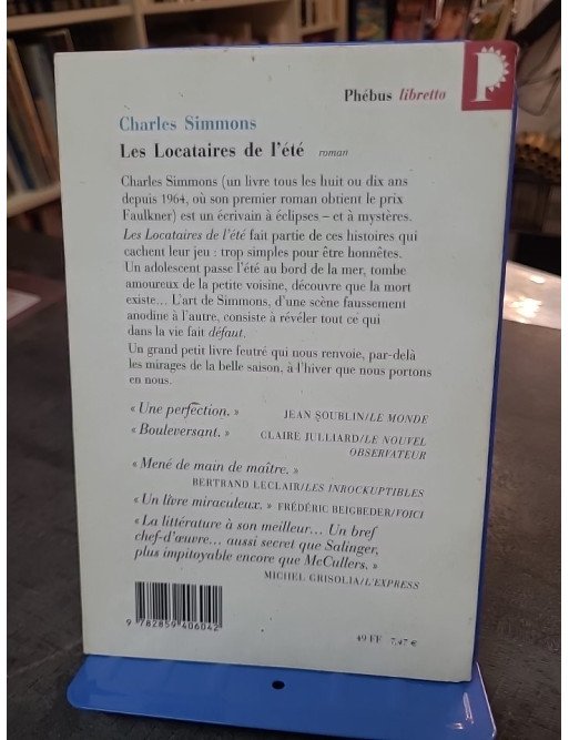Les Locataires De L'été de Charles Simmons : Un roman initiatique poignant