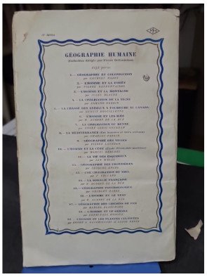 Vue générale de la Méditerranée par André Siegfried