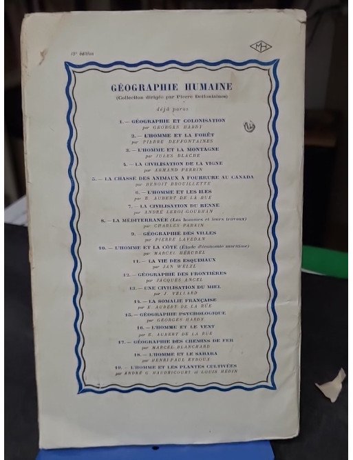 Vue générale de la Méditerranée par André Siegfried