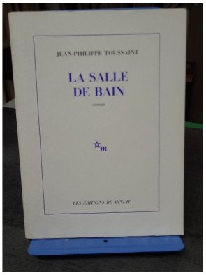 La Salle de Bain, son roman...