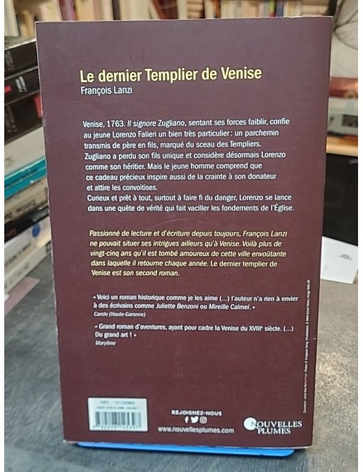 Le dernier templier de Venise par François Lanzi