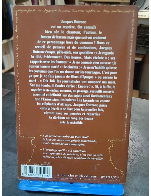 Pensées répliques Jacques Dutronc : l'esprit vif et la dérision érigée en art par l'icòne de la chanson française