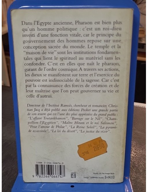 Pouvoir et Sagesse selon l'Égypte Ancienne par Christian Jacq - Culture et spiritualité pharaoniques