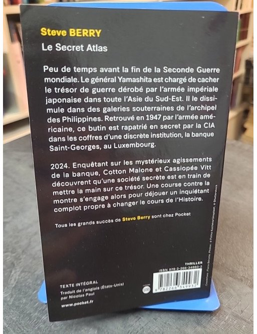 Le Secret Atlas par Steve Berry : Une Enquête Explosive de Cotton Malone au Cœur de l'Histoire
