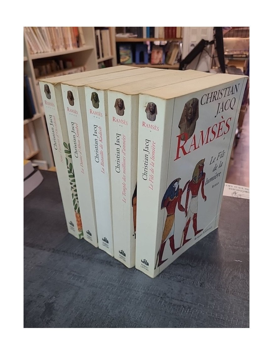 Ramsès en 5 Tomes Complet par Christian Jacq