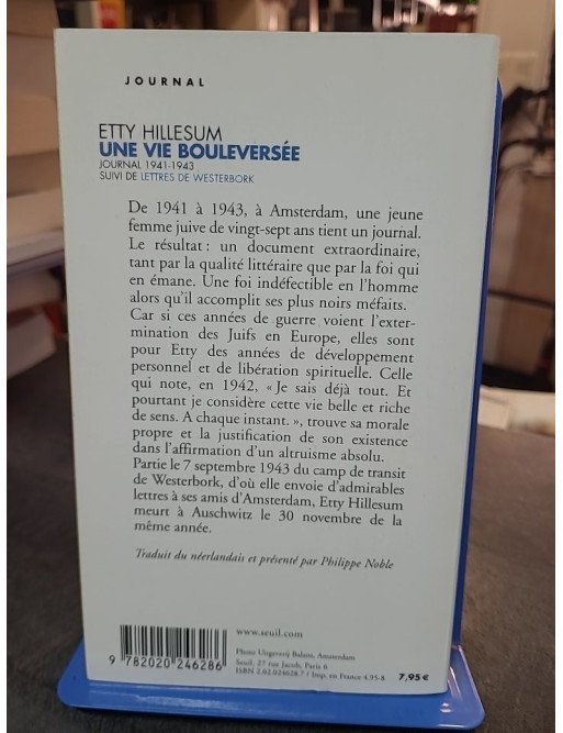 Une vie bouleversée. - Journal 1941-1943 d Etty Hillesum