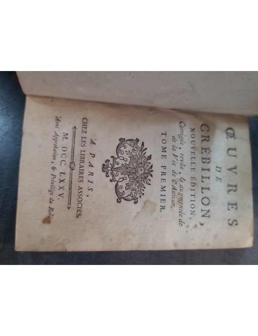 Oeuvres de Crébillon, 2 volumes par Prosper Jolyot de Crébillon (père)