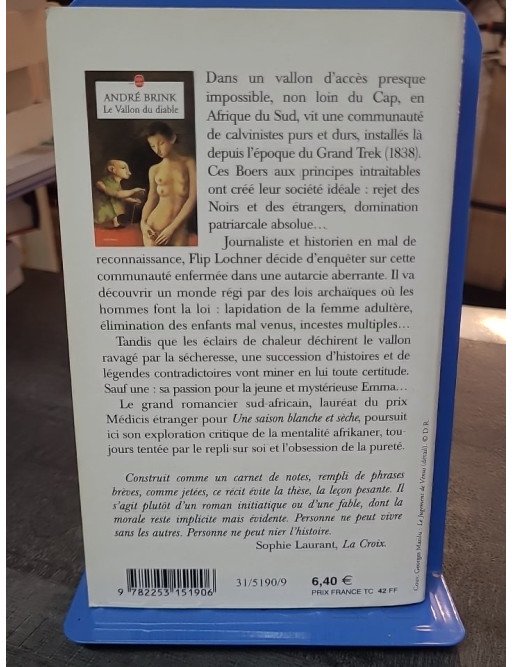 Le Vallon Du Diable par André Brink - Exploration de l'Afrique du Sud