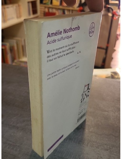 Acide sulfurique par Amélie Nothomb: Satire impitoyable de la télé-réalité