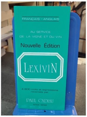 Lexiwine français-anglais - Paul Cadiau
