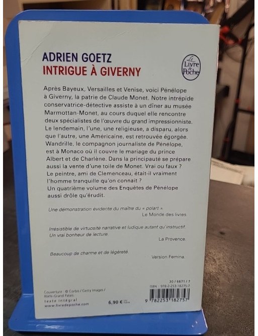 Intrigue à Giverny - Les Enquêtes de Pénélope par Adrien Goetz