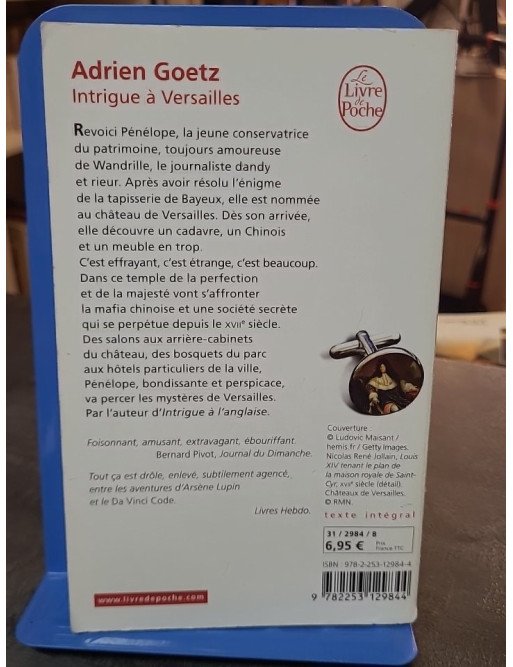 Intrigue à Versailles - Les Enquêtes de Pénélope par Adrien Goetz