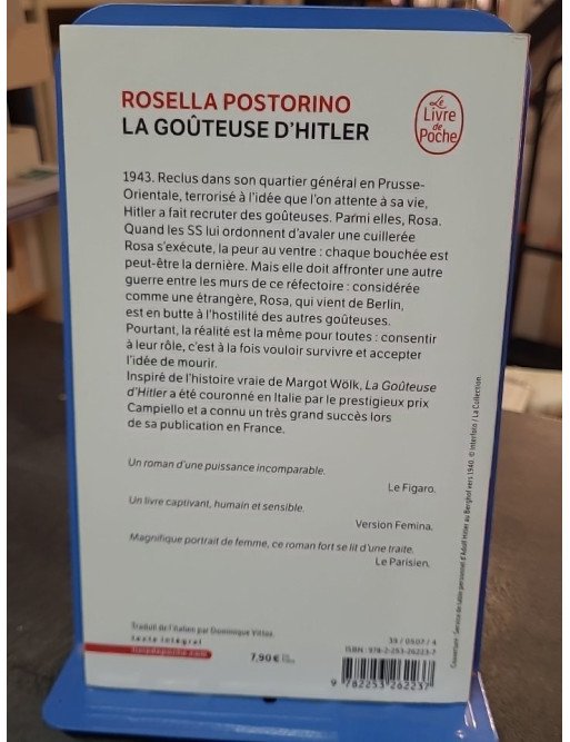 La goûteuse d'Hitler par Rosella Postorino - Un roman poignant inspiré d'une histoire vraie
