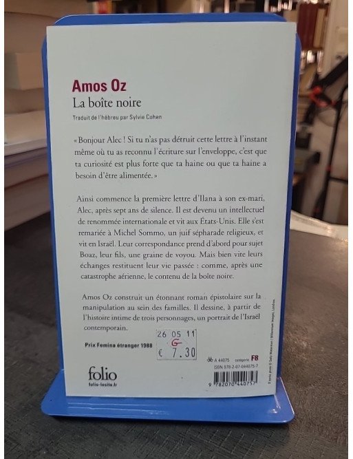 La boîte noire par Amos Oz - Roman épistolaire sur les secrets de famille et Israël