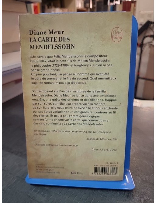 La Carte des Mendelssohn par Diane Meur - Une quête fascinante sur l'histoire de la famille Mendelssohn