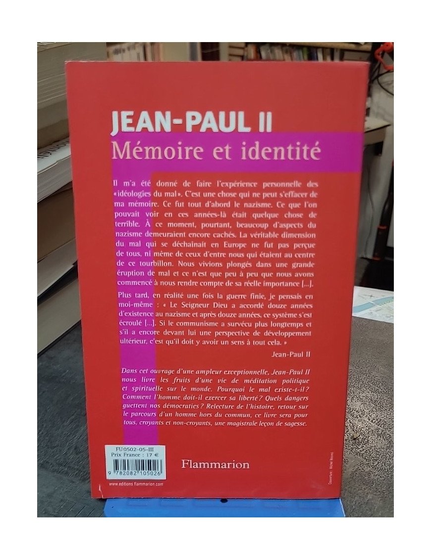 Mémoire et identité de Jean-Paul II