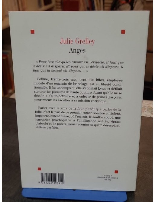 Anges - Un roman sombre et violent par Julie Grelley - Quête d'absolu et de pureté