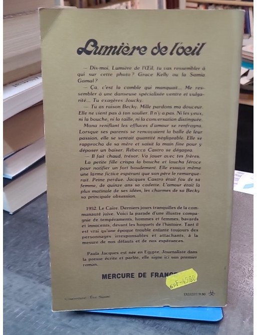Lumière de l'oeil - Paula Jacques - Roman sur l'exil et l'identité