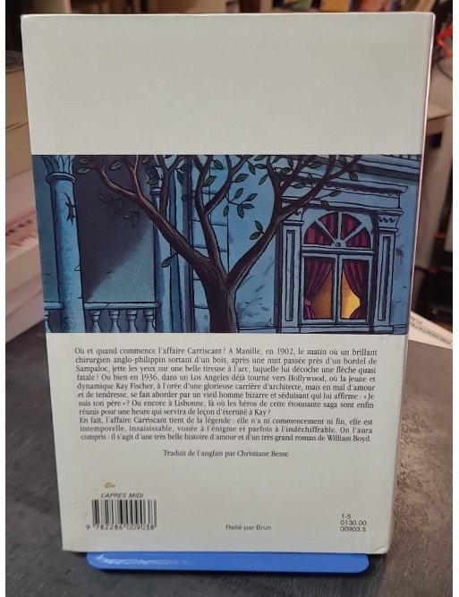 L'après-Midi Bleu par William Boyd - Un roman captivant de l'auteur acclamé