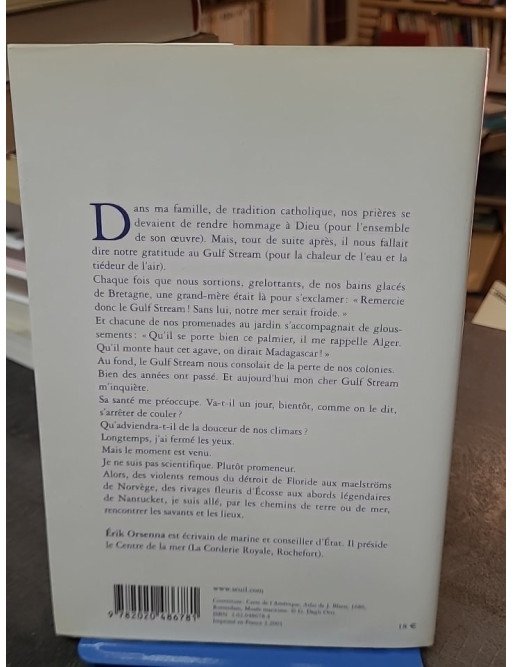 Portrait du Gulf Stream par Erik Orsenna - Éloge des courants marins et promenade littéraire
