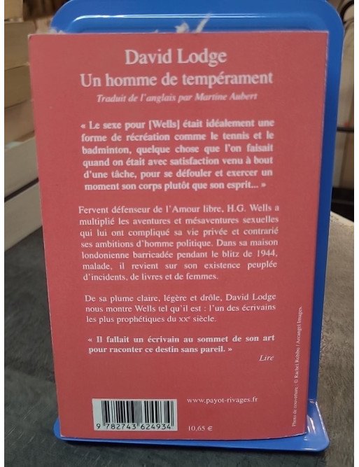 Un homme de tempérament par David Lodge : une exploration satirique de la vie de H.G. Wells
