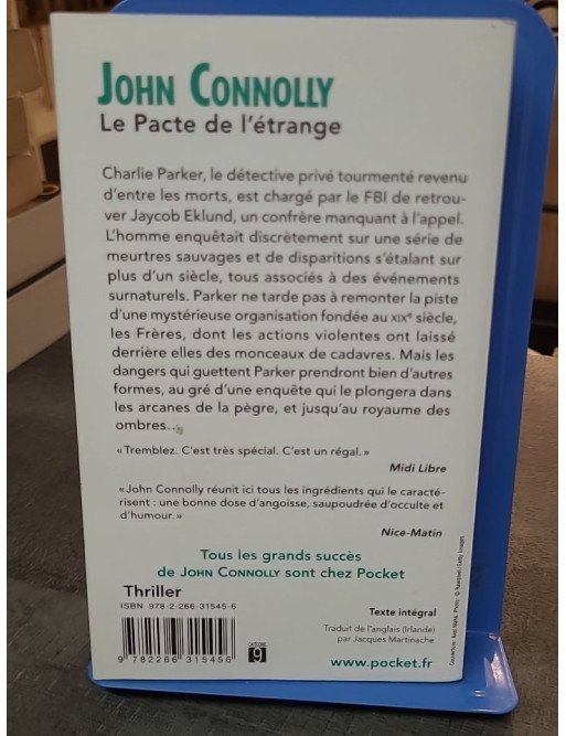 Le Pacte de l'étrange par John Connolly : un thriller haletant avec le détective Charlie Parker