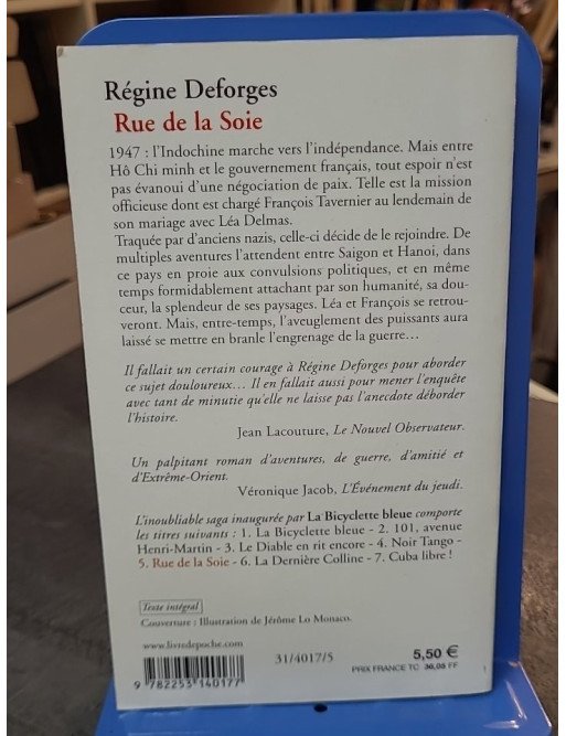 La Bicyclette bleue, tome 5 : Rue de la Soie, 1947-1949 par Régine Deforges