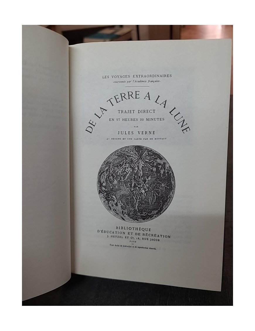 Les Oeuvres de Jules Verne N°3 : De la Terre à la Lune et Autour de la Lune - Éditions Rencontre Lausanne