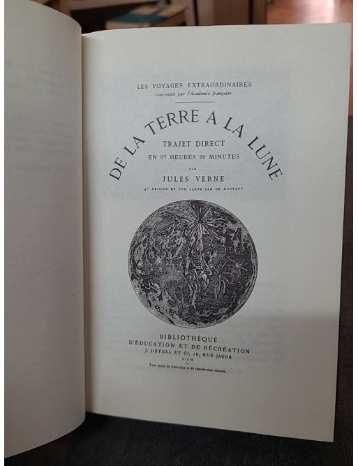 Les Oeuvres de Jules Verne N°3 : De la Terre à la Lune et Autour de la Lune - Éditions Rencontre Lausanne