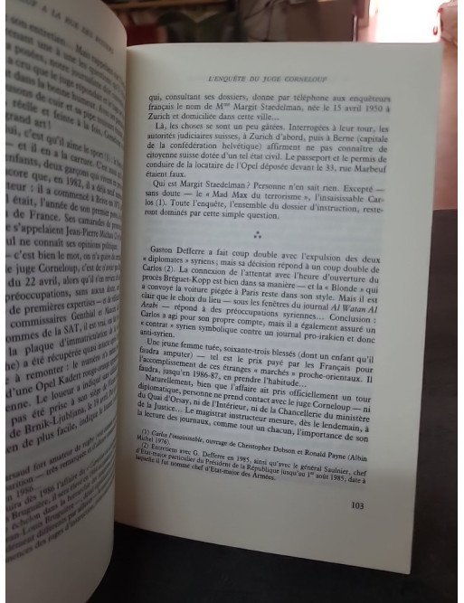 Histoire secrète du terrorisme - Les juges de l'impossible par Charles Villeneuve et Jean-Pierre Péret