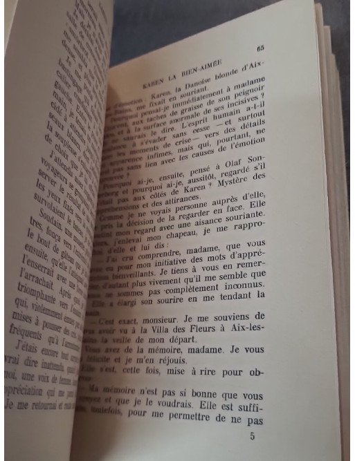Karen la bien-aimée de Pierre Chanlaine - Roman de 1950