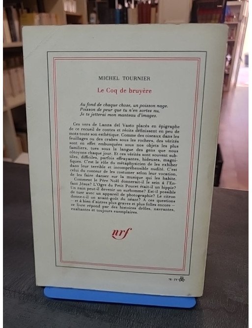 7 ouvrages de Michel Tournier - Romans classiques de Gallimard dont Le Roi des aulnes et Vendredi