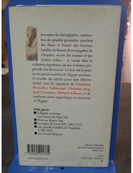 L'Egypte ancienne par Christiane Desroches-Noblecourt - Les mystères de la civilisation égyptienne