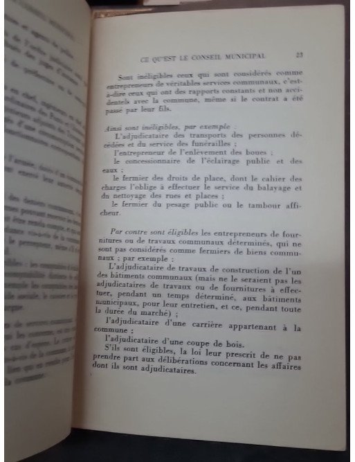 Le Conseil Municipal, Le Maire, Les Adjoints par Jean Fonteneau - Guide de la vie politique locale