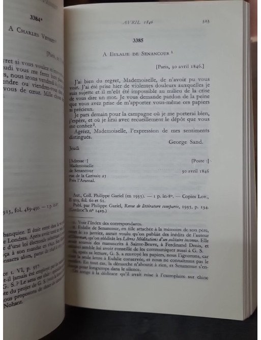 Correspondance de George Sand - Tome VII (1845-1847) - Édition de Georges Lubin