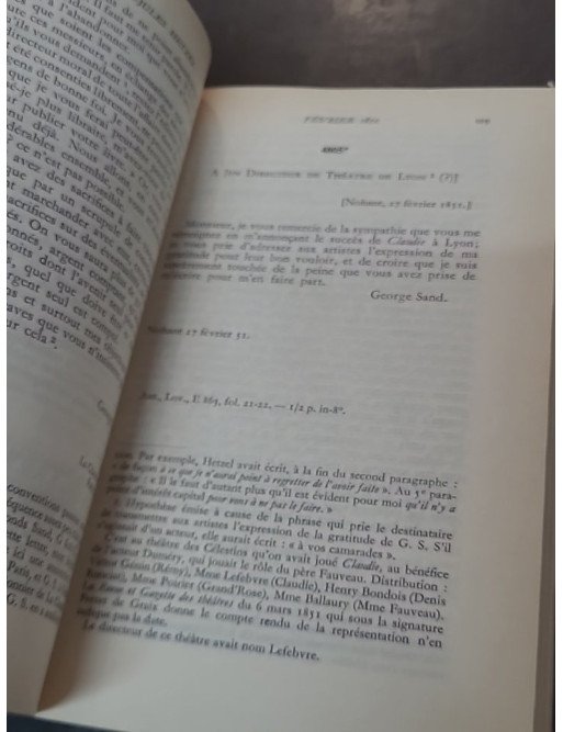 Correspondance de George Sand - Tome X (1851-1852) - Édition de Georges Lubin