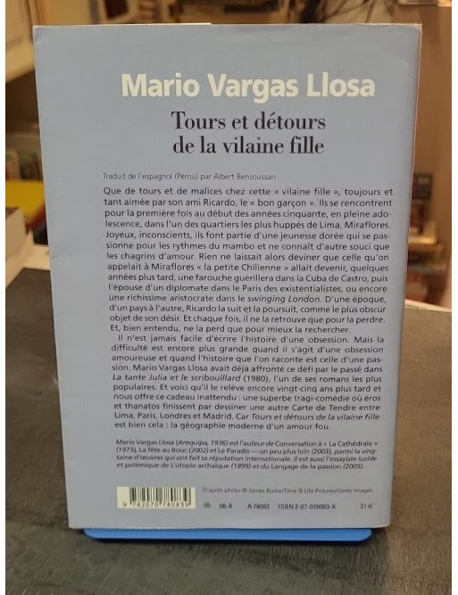 Tours et détours de la vilaine fille par Mario Vargas Llosa