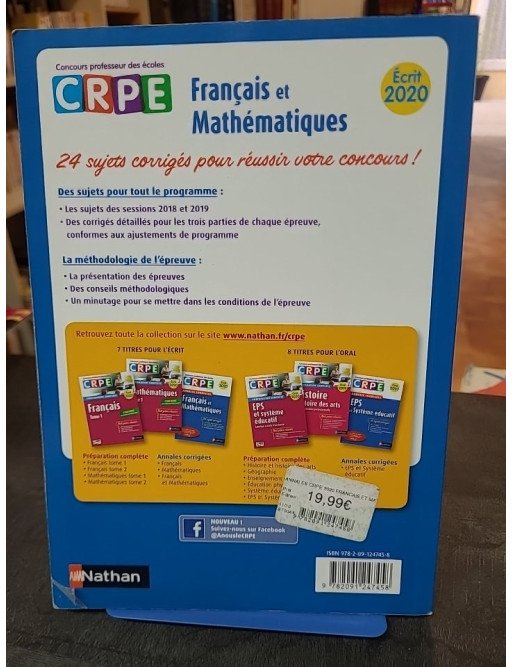 Français et mathématiques - Écrit 2021 par Janine Hiu, Daniel Motteau et Saïd Chermak