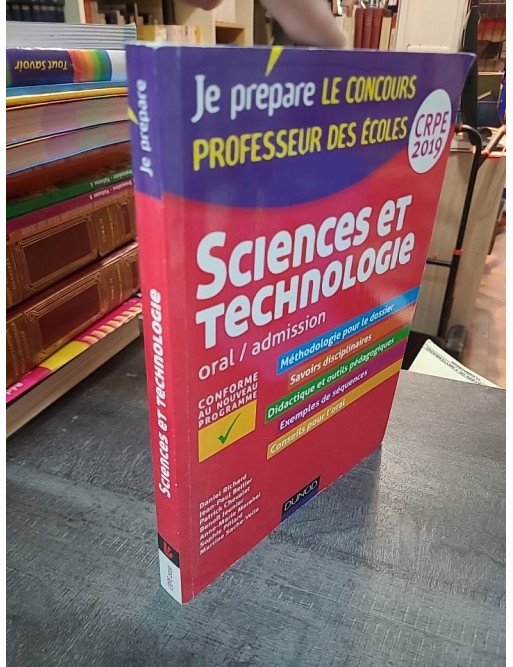 Sciences et technologie oral/admission - Professeur des écoles CRPE par Daniel Richard