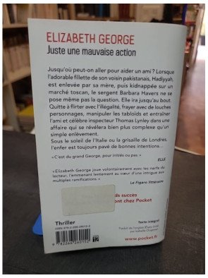 Juste une mauvaise action - Elizabeth George